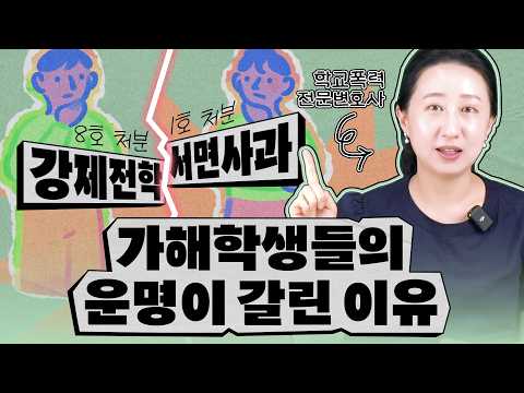 【요즘학폭】 고등학교 3학년 강제전학 대신 1호 처분받은 대응방법 | 가해학생 합의 실제 성공사례